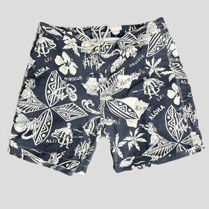 NWOT Polo Ralph Lauren Men's Hawaiian Blue Swim Shorts (M) SKU 31